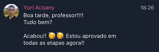 Yuri Acsany, cadete da AMAN